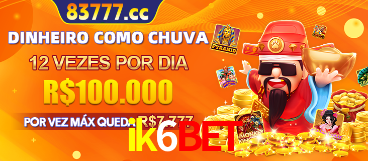 Banner do programa de recompensas Recomende para amigos do ik6bet, detalhando os bônus por convidar amigos, com prêmios que chegam a R$288.888.