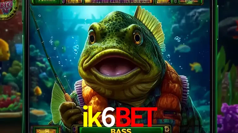 Personagem de peixe pescador do popular jogo de slot com tema de pescaria, uma das emocionantes opções de caça-níqueis para jogar e ganhar no cassino ik6bet.